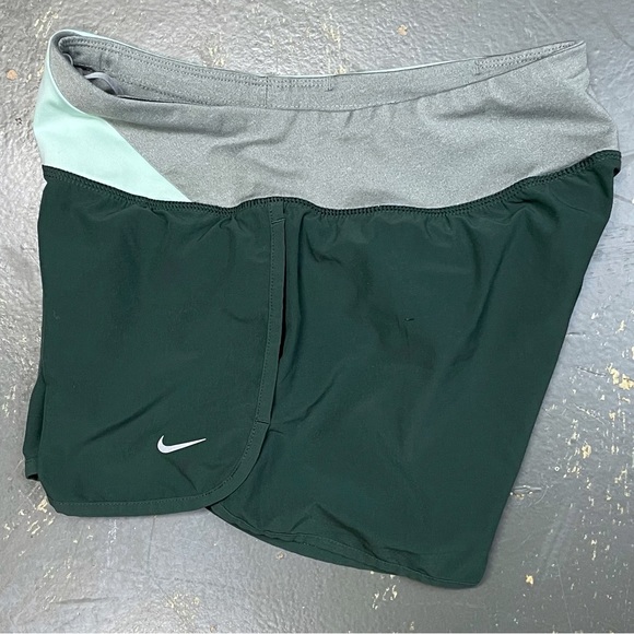 Nike Flex 4” Running Shorts 520308-332 XS Green Grey Mint Tennis Ace Court - Picture 4 of 13